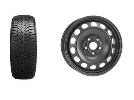 Roata completa VW Golf 5, Skoda Octavia 2, Seat Leon janta otel ALCAR 9165 6x15 + anvelopa Iarna Sailun IceBlazer Alpine+ 195/65R15 91T Roti complete Skoda